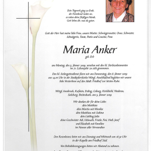 Anker Maria Geb. Erb G